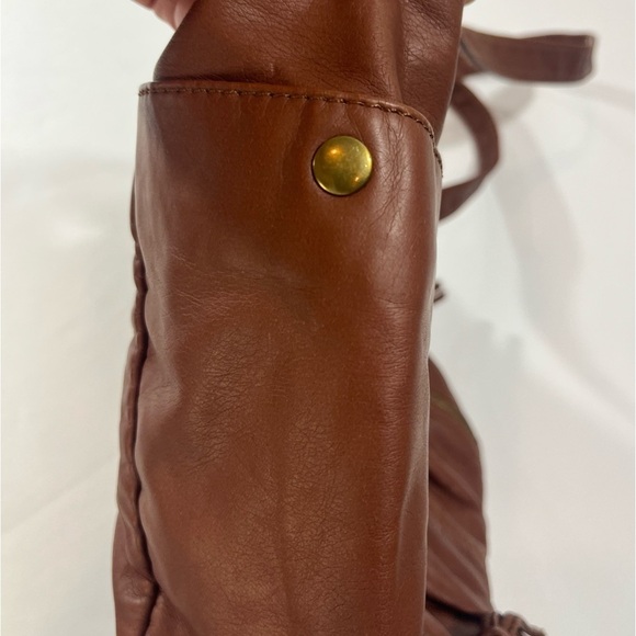 SCARLETON Faux Leather Crescent Shoulder Hobo Bag Boho Cocoa Brown - Picture 9 of 12